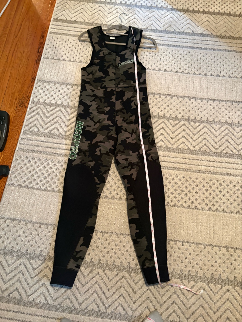 2 Piece Neoprene Wetsuit Hooded Long Sleeve Camouflage Scuba Diving Suit
